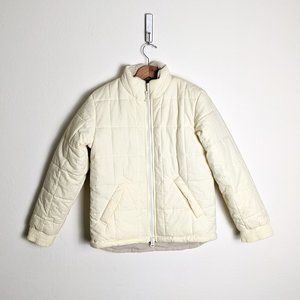 Ralph Lauren Pale Yellow Zip Up Puffer Jacket